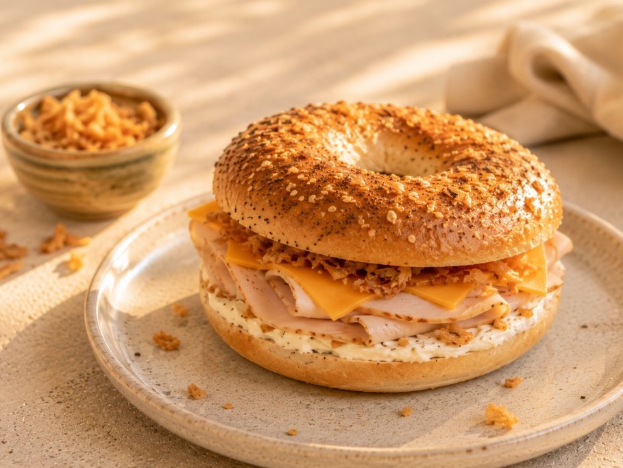 BAGEL DINDE & CHEDDAR